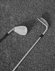 Impresión de póster de calcomanía de vinilo de pared retro de palos de golf (adhesivo extraíble) - Imagen 1 de 3