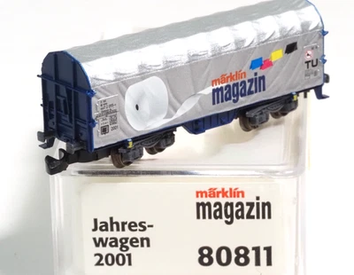 80811 Marklin Z-Scale Märklin Magazin Annual Car  2001   Shimmns/ tarp magazine - Image 1 of 4