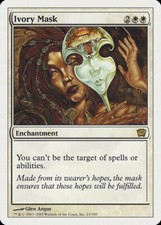 Ivory Mask 9th Edition NM White Rare MAGIC THE GATHERING MTG CARD ABUGames