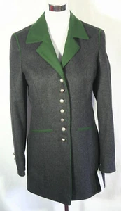Kaiser Franz Josef Scharnstein Damen Gehrock Trachtenjacke Jacke anthrazit/grün - Picture 1 of 10