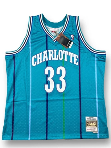 Mitchell & Ness Charlotte Hornets 1992 Swingman Jersey Mourning Mens Sz 2XL Cover