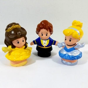Fisher Price Little People Princess Belle Cinderella & Prince Adam Figures - Picture 1 of 7