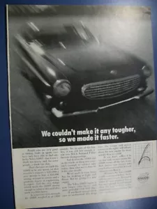 1969 Volvo 1800 S Mittelklasse Mag Auto Anzeige - "Wir konnten nicht ... also machten wir es schneller" - Bild 1 von 1