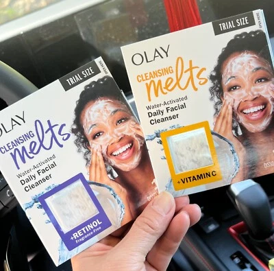 Limpiador facial diario activado por agua OLAY derrite 2 paquetes Foto 1 de 4