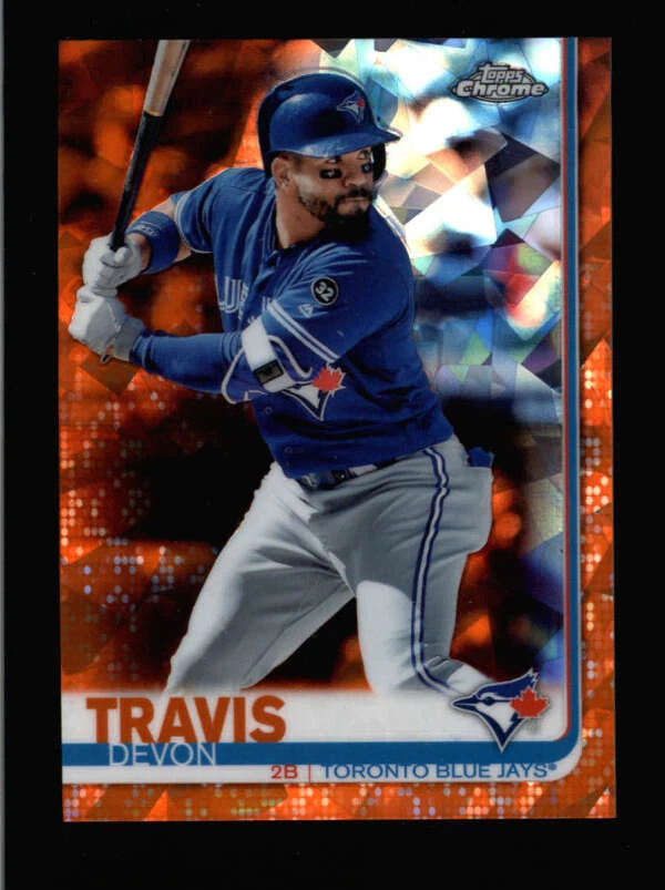 DEVON TRAVIS 2019 TOPPS CHROME SAPPHIRE #298 ORANGE REFRACTOR #12/25 BC5967 - Image 1 of 1
