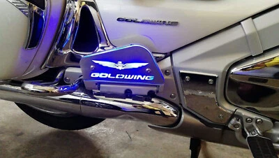 FREE SHIPPING Gold Wing Honda GL1800 lighting floorboard covers with blue LED - Bild 1 von 4