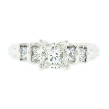 NEW Verragio Platinum GIA Princess Cut Diamond w/ Channel Sides Engagement Ring