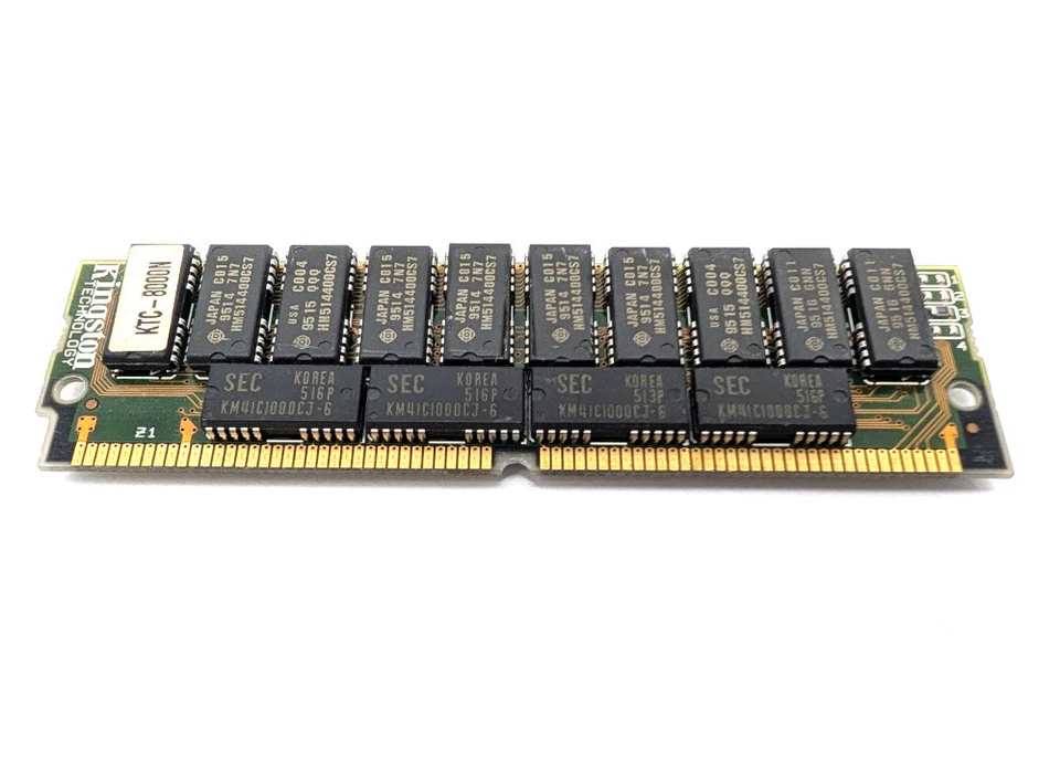 Kingston KTC-8000N 8MB Ps/2 Fpm RAM Simm 2Mx36 Parity 72-pin Memory 70ns - Image 1 of 1