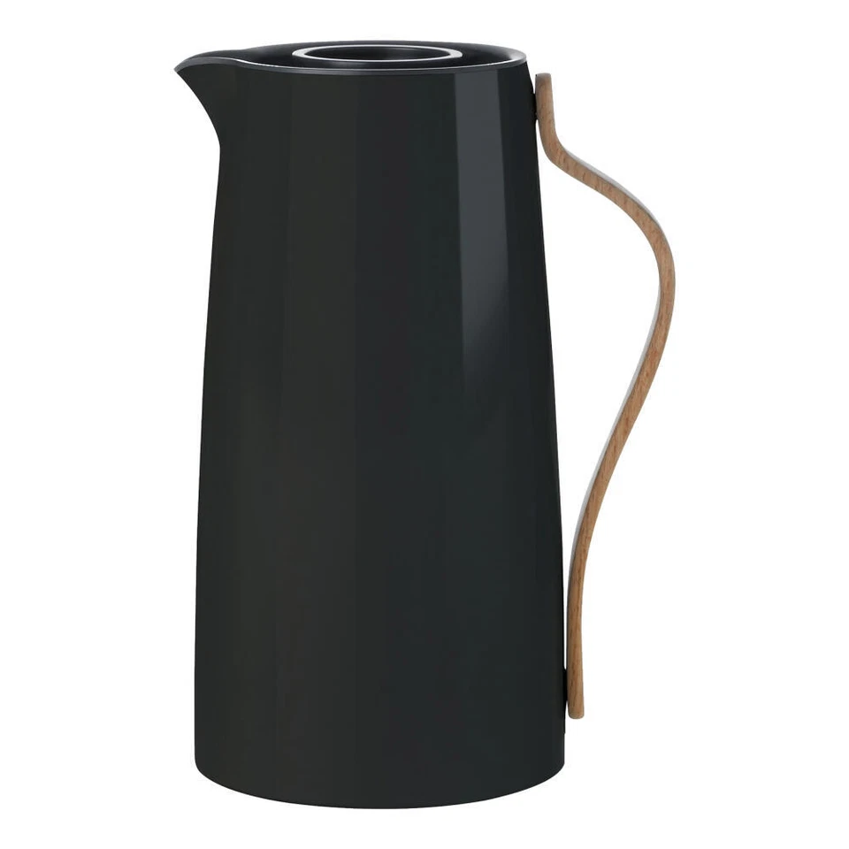 Stelton Emma Pichet à café sous vide Noir, Pichet, Pichet Iso, Acier inoxydab... - Photo 1/1