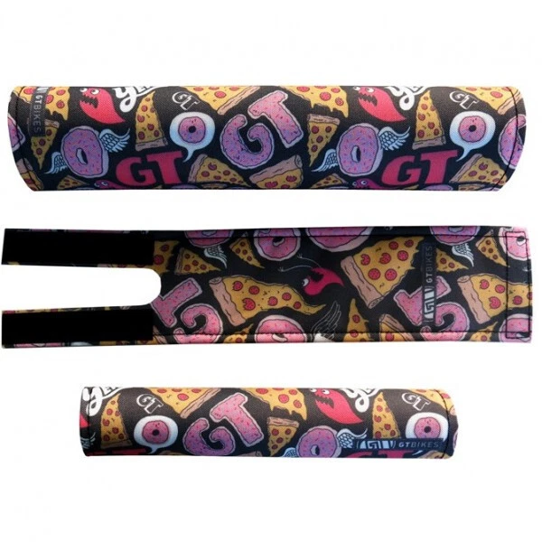 GT BMX PADS, Oldschool DYNO BMX SE 3 PIEZAS COMIDA CHATARRA LOGOTIPO RETRO FLITE NUEVO Foto 1 de 1