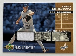 2002 Upper Deck Piece of History "ERA LEADERS " Kevin Brown. EL-KB - Picture 1 of 2