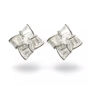 Swarovski Elements Crystal Earrings 18K Gold Plated - Picture 1 of 3