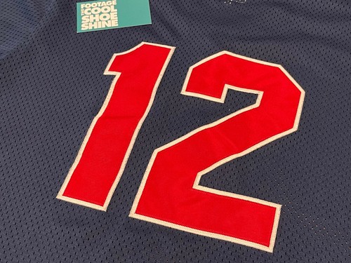 SUPREME MAGLIA BASEBALL SUPREMA MESH BLU NAVY BIANCA ROSSA BOSTON BOX LOGO MEDIUM M