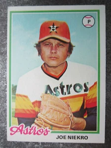 Joe Niekro #306 Topps 1978 Baseball Trading Card (L1T) - Picture 1 of 2