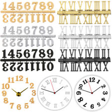 1 Set Black Silver Gold Clock Arabic Numbers Roman Numerals DIY Repair Tools 
