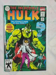 Cómic de colección Marvel The Increíble Hulk #393 cubierta de lámina verde - Imagen 1 de 1