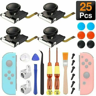 25pcs Joycon Joystick Replacement for Nintendo Switch 3D Analog Stick Repair Kit - image 1 of 4