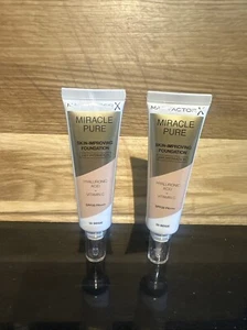 2 x MAX FACTOR MIRACLE PURE SKIN-IMPROVING FOUNDATION 55 BEIGE 30ml (2 x 30ml) - Picture 1 of 1