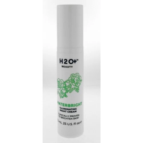 H2O Beauty Waterbright Illuminating Night Cream Brighten Skin 7.5ml .25oz Sample - Image 1 of 2