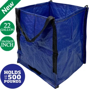 22 Gal Heavy Duty Storage Tote Bag Self-Standing Reusable Moving Bag Blue 500 LB - Picture 1 of 8