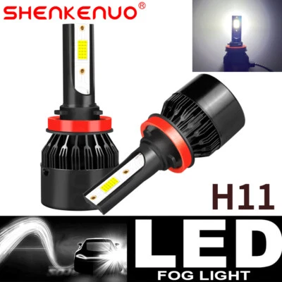 LED Fog Light Kit H8 6000K Bulbs for 2006-2012 Infiniti FX35 Bright White - Image 1 of 4