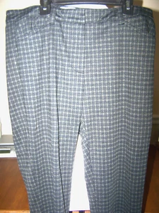 Women's Calvin Klein Checkered Gray Dress Pants, Size 10 - Picture 1 of 4
