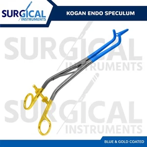 Kogan Endo Spekulum blau & gold beschichtet Gynäkologie Elektrochirurgie deutsche Qualität - Bild 1 von 7