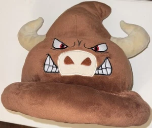 Rare! Six Flags Over Texas Novelty Bull Crap Plush Hat. Gag Gift. - Picture 1 of 3