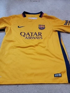 FC Barcelona Nike Jersey Stadium Away YOUTH XL Jersey 2015 LFP Beko Qatar - Picture 1 of 13