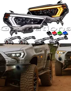 MORIMOTO XB EVO LED HeadLights For 2014-2024 Toyota 4Runner AMBER & WHITE DRL - Foto 1 di 23