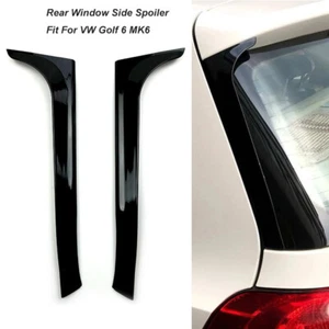Pair Car Rear Window Side Spoiler Wing Cover Fit For VW Golf 6 MK6 2008-2012 - Picture 1 of 11