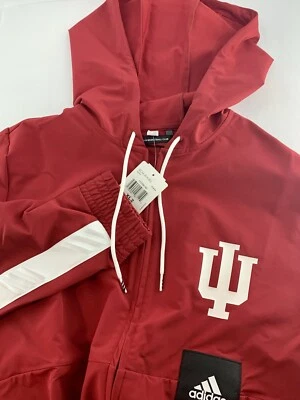 Indiana Hoosiers NCAA Adidas Women's Basketball club￼ Fleece lined￼ Jacket 2XL - Image 1 of 4