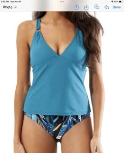 Traje de baño de dos piezas para mujer Jollkichay talla L cuello en V correa ajustable - ¡NUEVO! - Imagen 1 de 7
