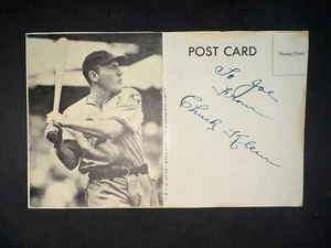 Chuck Klein, SIGNED 3x5 Card, Phillies HOF (Died 1958) - JSA - Picture 1 of 3