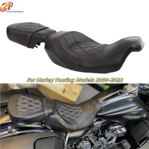 Driver And Passenger Seat For Harley Touring CVO Road Street Glide 2009-2023 - Picture 1 of 12