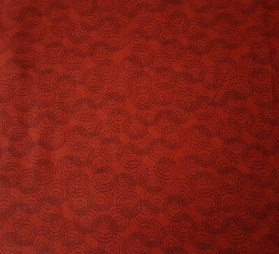 P&B Textiles Bear Essentials 4 BTY Tonal Brick Red Circle Blender - Image 1 of 3