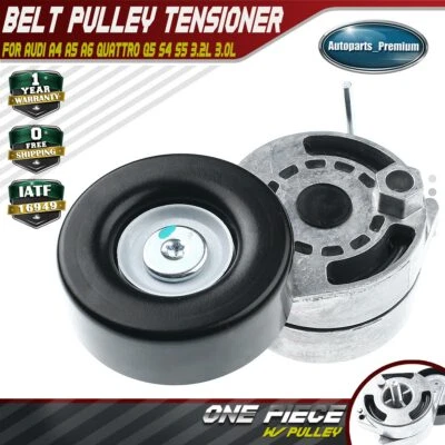 Belt Tensioner w/ Pulley for Audi A4 A5 A6 Quattro Q5 S4 S5 3.2L 3.0L 06E903133B - Image 1 of 4