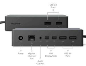 Microsoft Surface Dock Model 1661 with Adapter for Surface Pro, Go, Laptop, Book - Picture 1 of 4
