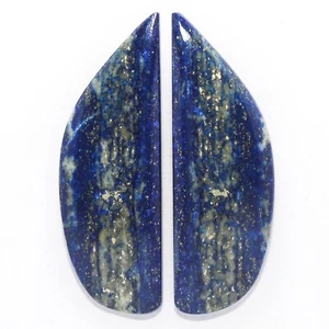 Par de piedras preciosas sueltas de lapislázuli natural de 109,00 quilates (56 mm X 19 mm) aprox. - Imagen 1 de 6