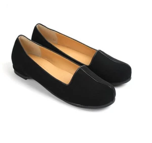 Men' Hanbok Shoes Korean Traditional Accessory For New Year's Party Black Suede - Picture 1 of 2