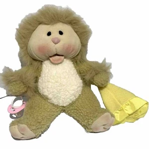 Linda Novick komplett ausgestopft mollige Wangen Plüsch Löwe Stofftier nackter Po - Bild 1 von 10