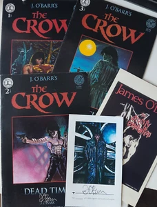 THE CROW DEADTIME COMICS 1-3W IMPRESIÓN + FIRMADO A MANO JAMES O'BARR AUTENTICIDAD ERIC DRAVEN - Imagen 1 de 9