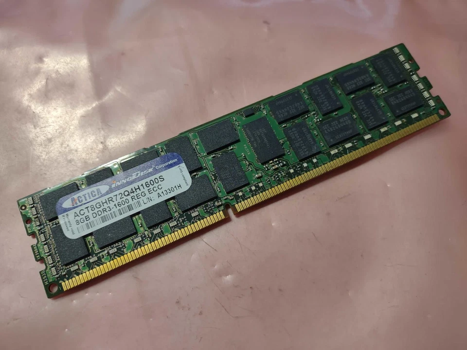USED ACTICA ACT8GHR72Q4H1600S 8GB DDR3-1600 12800R DDR3 SERVER RAM SKU# 216228 - Image 1 of 1