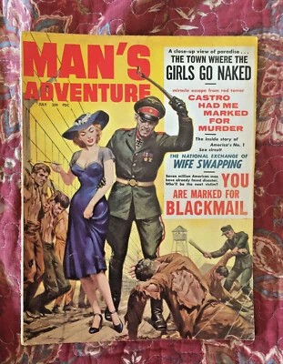 Man's Adventure Magazine - July 1962 - Nazi Cover Fabulous! Foto 1 de 2