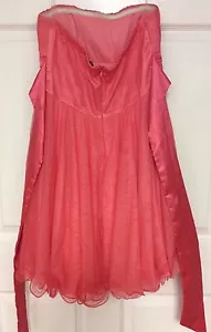 My Michelle Womens Dress Junior Size 11 Coral Fully Lined Sparkles 94 - Picture 1 of 4