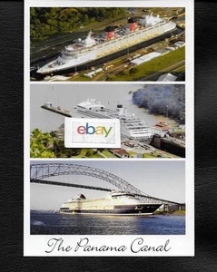  PANAMAKANAL POSTKARTE 3 KREUZFAHRTSCHIFFE PRINZESSIN-PROMI-DISNEY POSTKARTE - Bild 1 von 1
