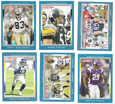 Lot of 7 2006 Topps Total Blue Parallels Stallworth Farrior Taylor Marcus Vick - Image 1 of 4
