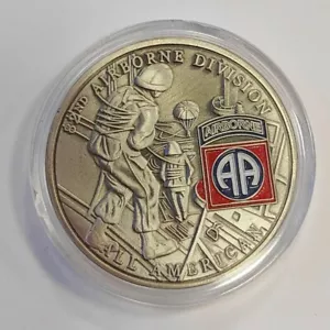 COMMEMORATIVE TOKEN 82nd AIRBORNE DIVISION. UNITED STATES DEFENDERS. SOUVENIR - Picture 1 of 5