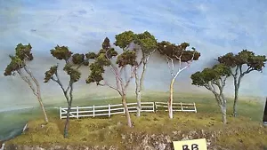 Australian Model gum Tree 7 Assorted NSWGR QGR train rail HO OO N lot 150 M - Picture 1 of 4