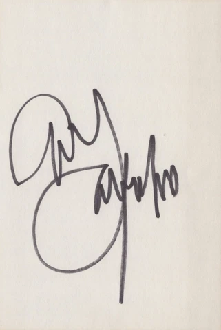 Art Garfunkel signed 4x6 index card Cover